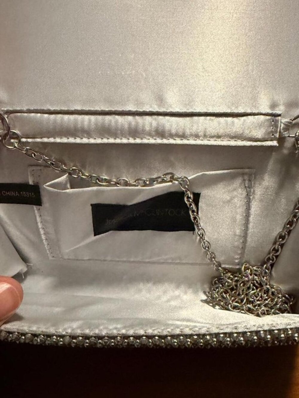 Silver clutch with - Picture 3 of 3